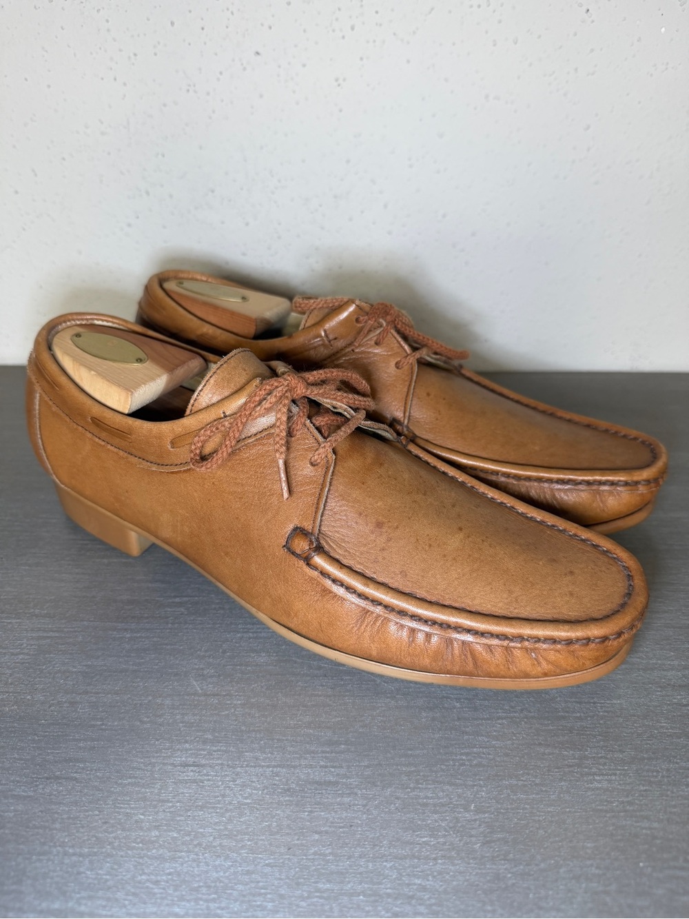 Rare Vintage Regal Superlites Leather Loafers Men's 10 Moccasin Slip On Shoes